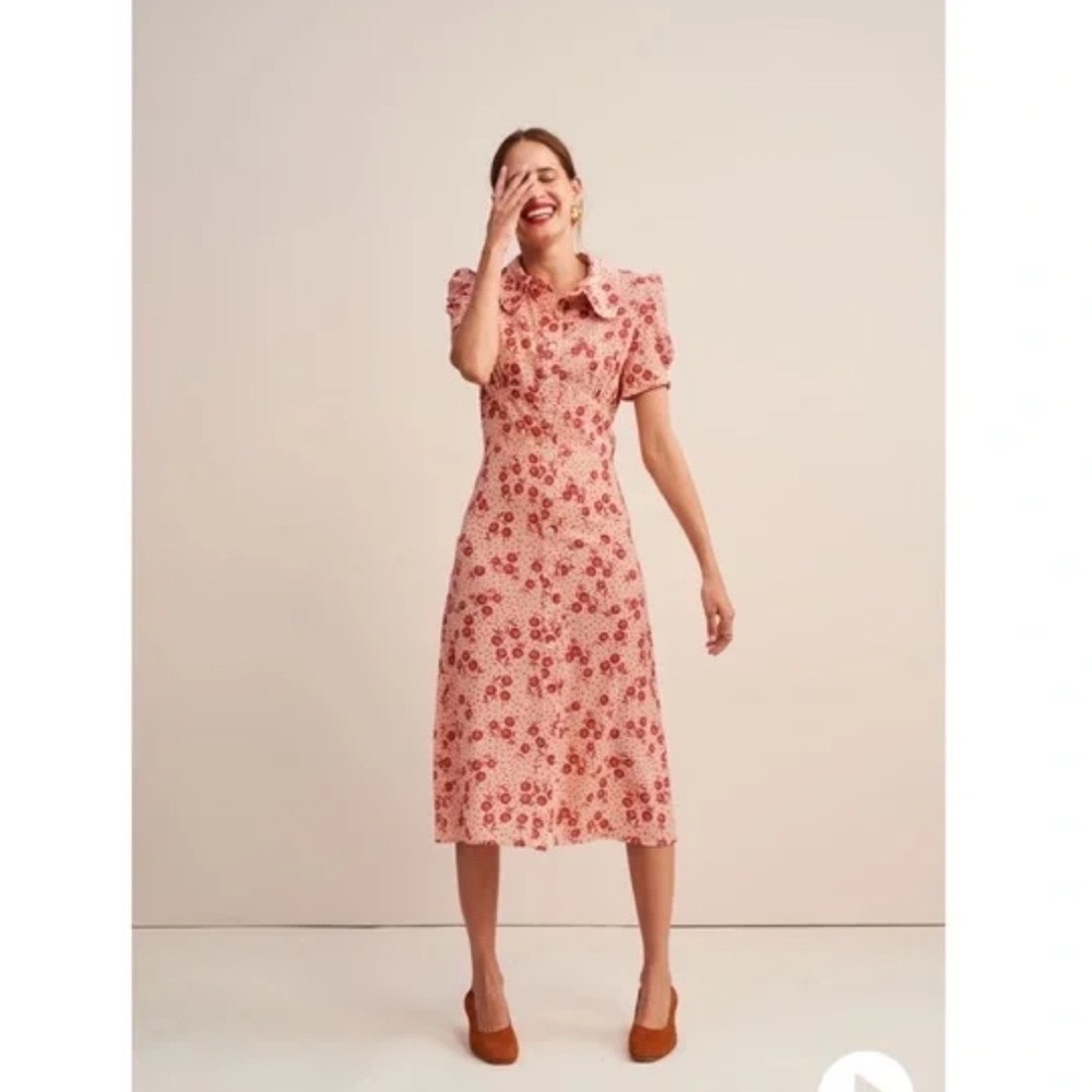 Rouje Pink Floral Dress
